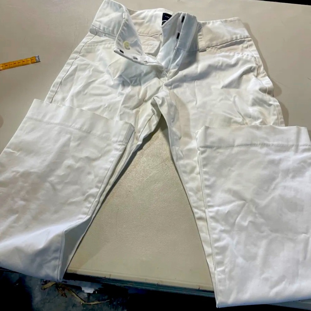 The Limited Womens Pants Size 6 Cream Drew Fit Career Flared Slacks